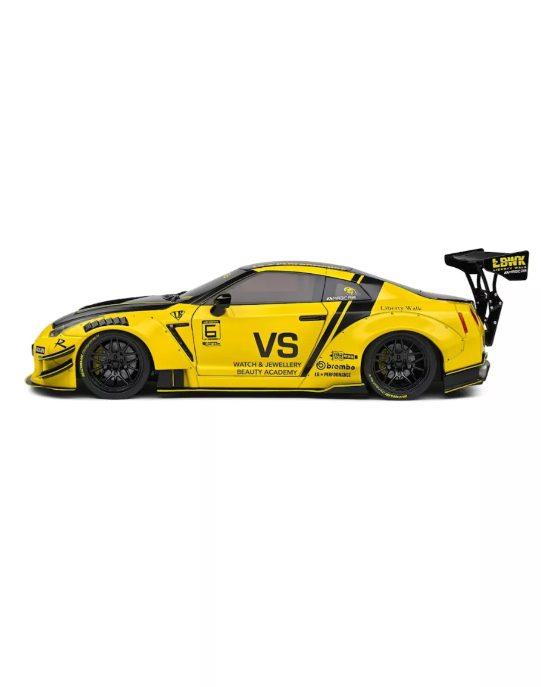 Nissan GT-R (R35) W: Liberty Walk Body Kit 2.0 Yellow 2020