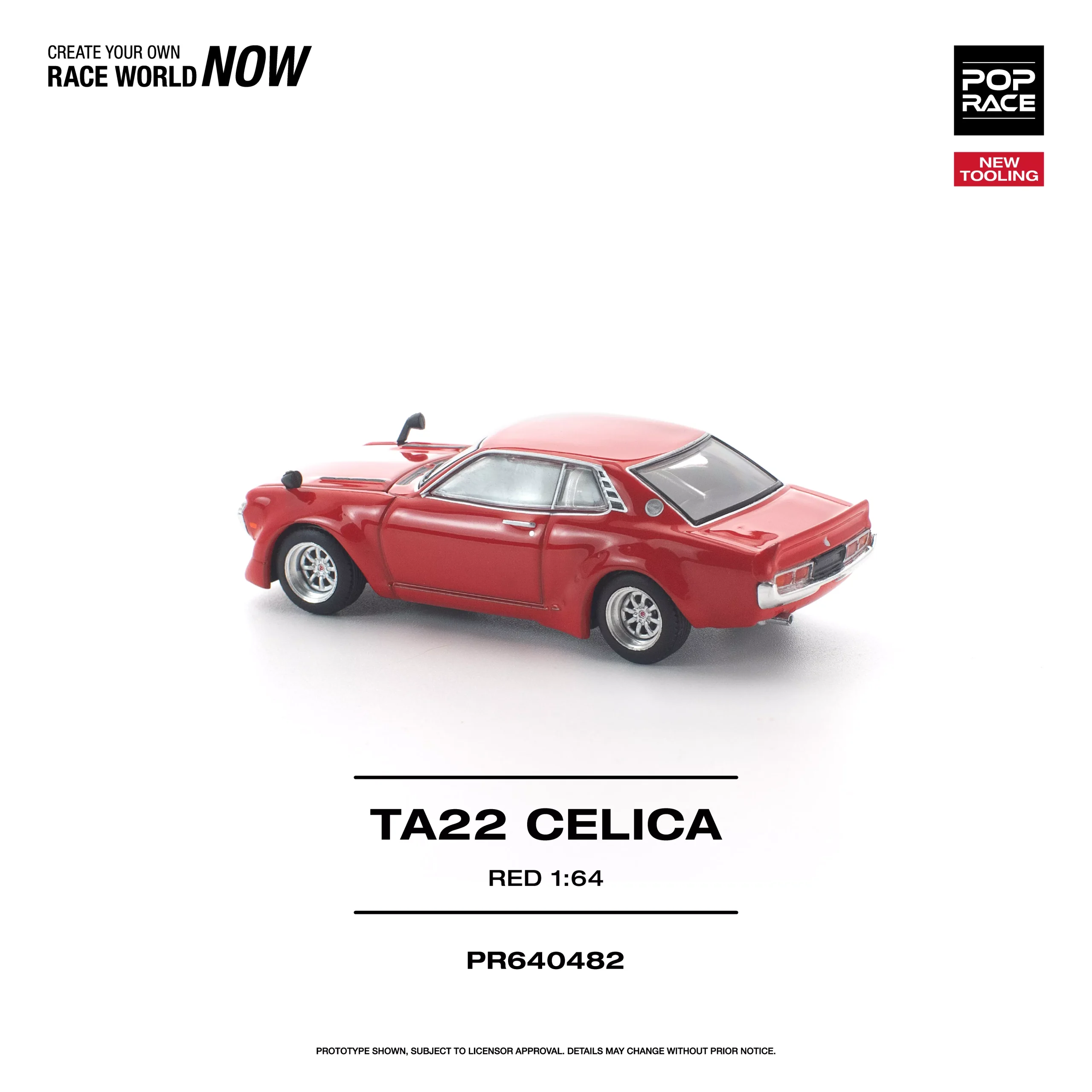 POPRACE 1:64 PR640482 TA22 Celica Red - Image 5