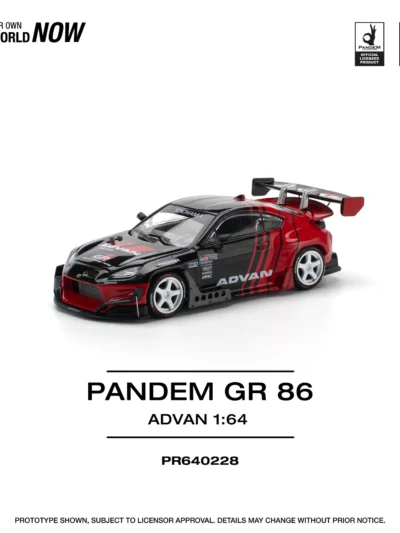 POPRACE 1:64 PR640228 Pandem GR86 - Advan