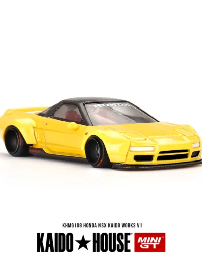 Kaido House X MINIGT KHMG108 Honda NSX Kaido WORKS V1 YELLOW