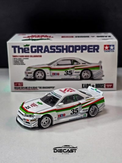 Kaido House X MINIGT KHMG167 Nissan Skyline GT-R (R34) TAMIYA x KAIDO HOUSE "The GRASSHOPPER" V1
