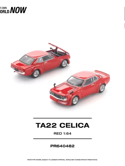 POPRACE 1:64 PR640482 TA22 Celica Red