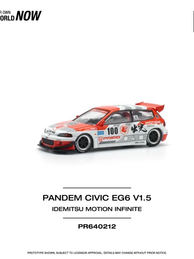 POPRACE 1:64 PR640212  PANDEM CIVIC EG6 v1.5 IDEMITSU MOTION INFINITE