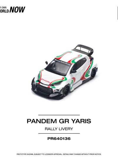 POPRACE 1:64 PR640136 TOYOTA PANDEM GR YARIS - RALLY LIVERY