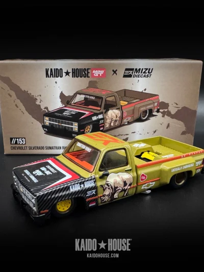 Kaido House X MINIGT x Mizu Diecast  KHMG153 Chevrolet Silverado “Sumatran Rhino”