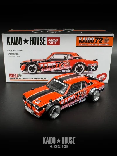 Kaido House X MINIGT KHMG195 Nissan Skyline 2000GT-R (KPGC10) Kaido Racing V1