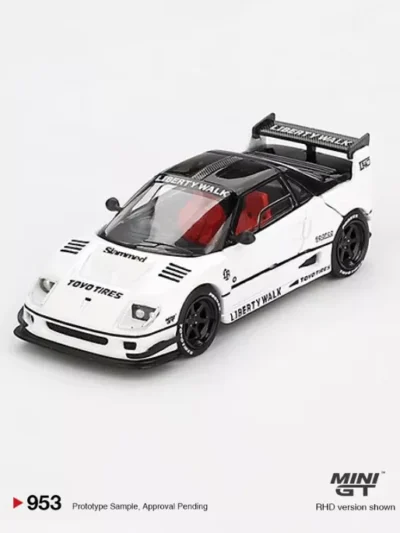 MINI GT 1:64 MGT00953 Mazda AZ-1 Liberty Walk LB40 White 2024 Tokyo Auto Salon