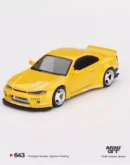 MINIGT 1:64 MGT00643 Nissan Silvia (S15) Rocket Bunny Bronze Yellow