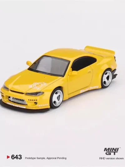 MINIGT 1:64 MGT00643 Nissan Silvia (S15) Rocket Bunny Bronze Yellow