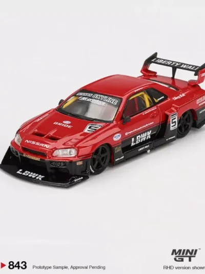 MINIGT 1:64 MGT00843 Nissan LB-ER34 Super Silhouette SKYLINE Red/Black