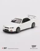 Mini GT 1:64 MGT00397 Nissan Skyline GT-R (R34) V-Spec N1 White RHD
