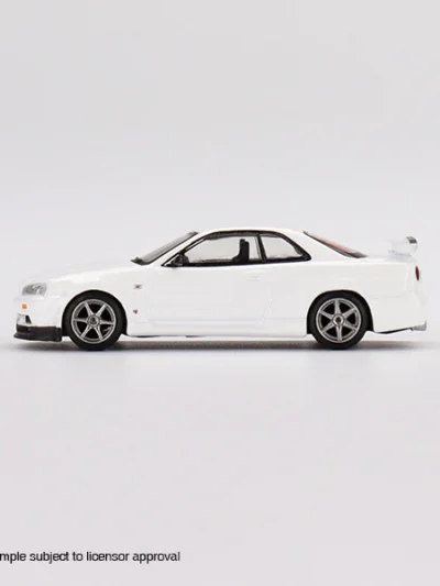 Mini GT 1:64 MGT00397 Nissan Skyline GT-R (R34) V-Spec N1 White RHD