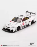 Mini GT 1:64 MGT01059 Nissan LB-ER34 Super Silhouette ATHLETE/COLLET White