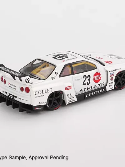 Mini GT 1:64 MGT01059 Nissan LB-ER34 Super Silhouette ATHLETE/COLLET White