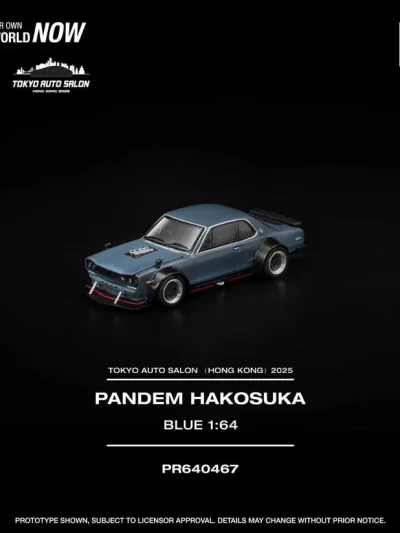 POP RACE 1:64 PR640467 Pandem Hakosuka BLUE TASHK 2025