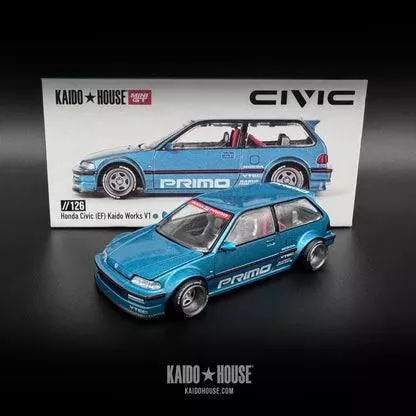 Kaido House X MINIGT KHMG126 1:64 Honda Civic (EF) Kaido Works V1