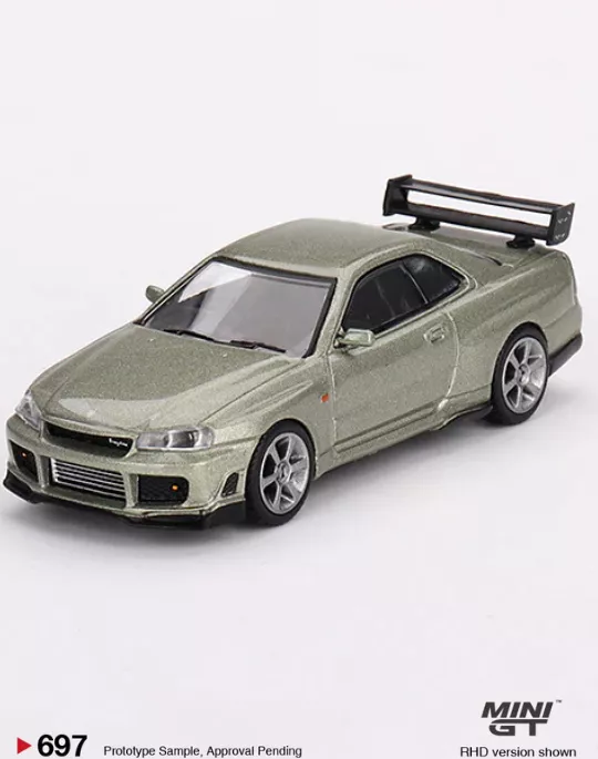 MINI GT 1:64 MGT00697 Nissan Skyline GT-R (R34) Tommykaira R-z Millenium Jade