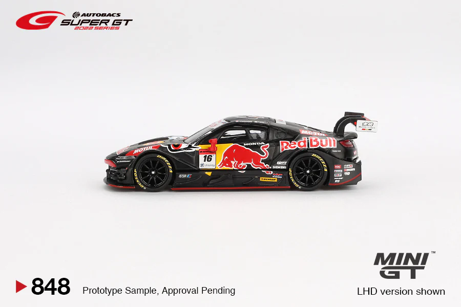 MINI GT 1:64 MGT00848 Honda NSX-GT "Type S" GT500 #16 "Red Bull MOTUL MUGEN NSX-GT" TEAM Red Bull MUGEN 2022 SUPER GT SERIES