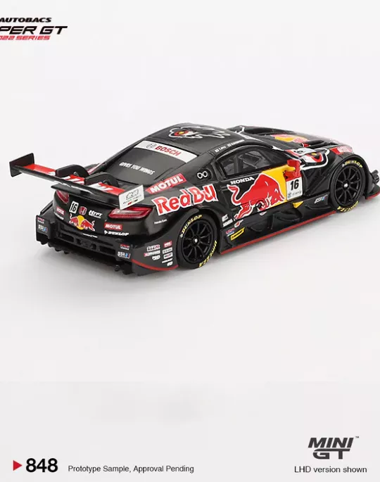 MINI GT 1:64 MGT00848 Honda NSX-GT "Type S" GT500 #16 "Red Bull MOTUL MUGEN NSX-GT" TEAM Red Bull MUGEN 2022 SUPER GT SERIES - Image 2