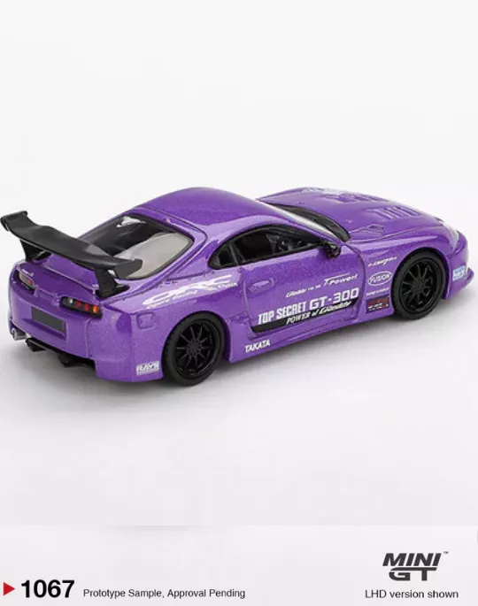MINI GT 1:64 MGT01067 Toyota Supra (A80) Top Secret GT-300 Top Secret Purple - Image 2