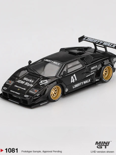 MINI GT 164 MGT01081 Lamborghini Countach LB-WORKS Black