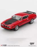 MINI GT 164 MGT01122 Ford Mustang Mach1 1971 Race Red