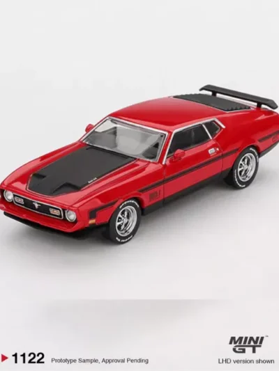 MINI GT 164 MGT01122 Ford Mustang Mach1 1971 Race Red