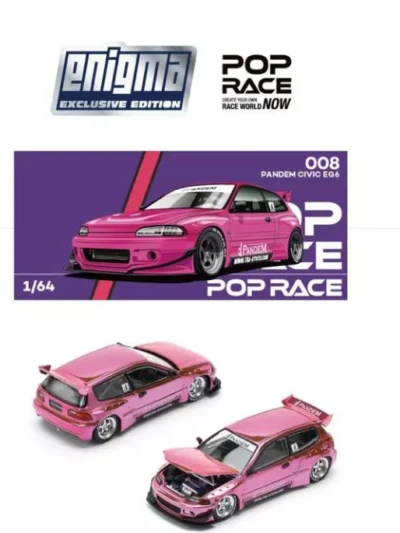 POPRACE x Enigma 164 PRE008 Pandem Civic EG6 - Pink CHASE