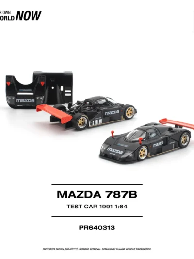 PR640313 POPRACE 1:64 Mazda 787B Black
