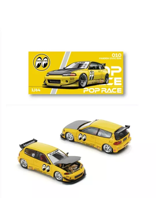 Pop Race x Enigma PRE010 1:64 Pandem Honda Civic EG6 v1.5 MOONEYES