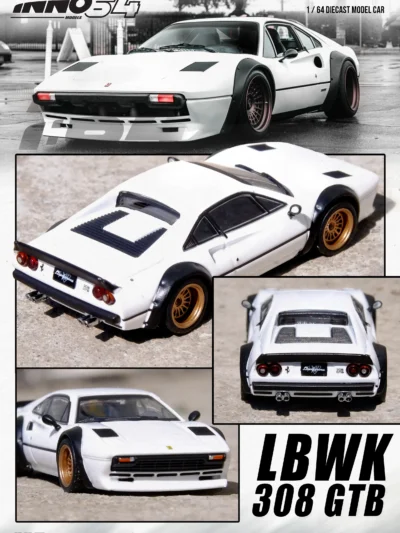 INNO64 1/64 LBWK 308 GTB IN WHITE