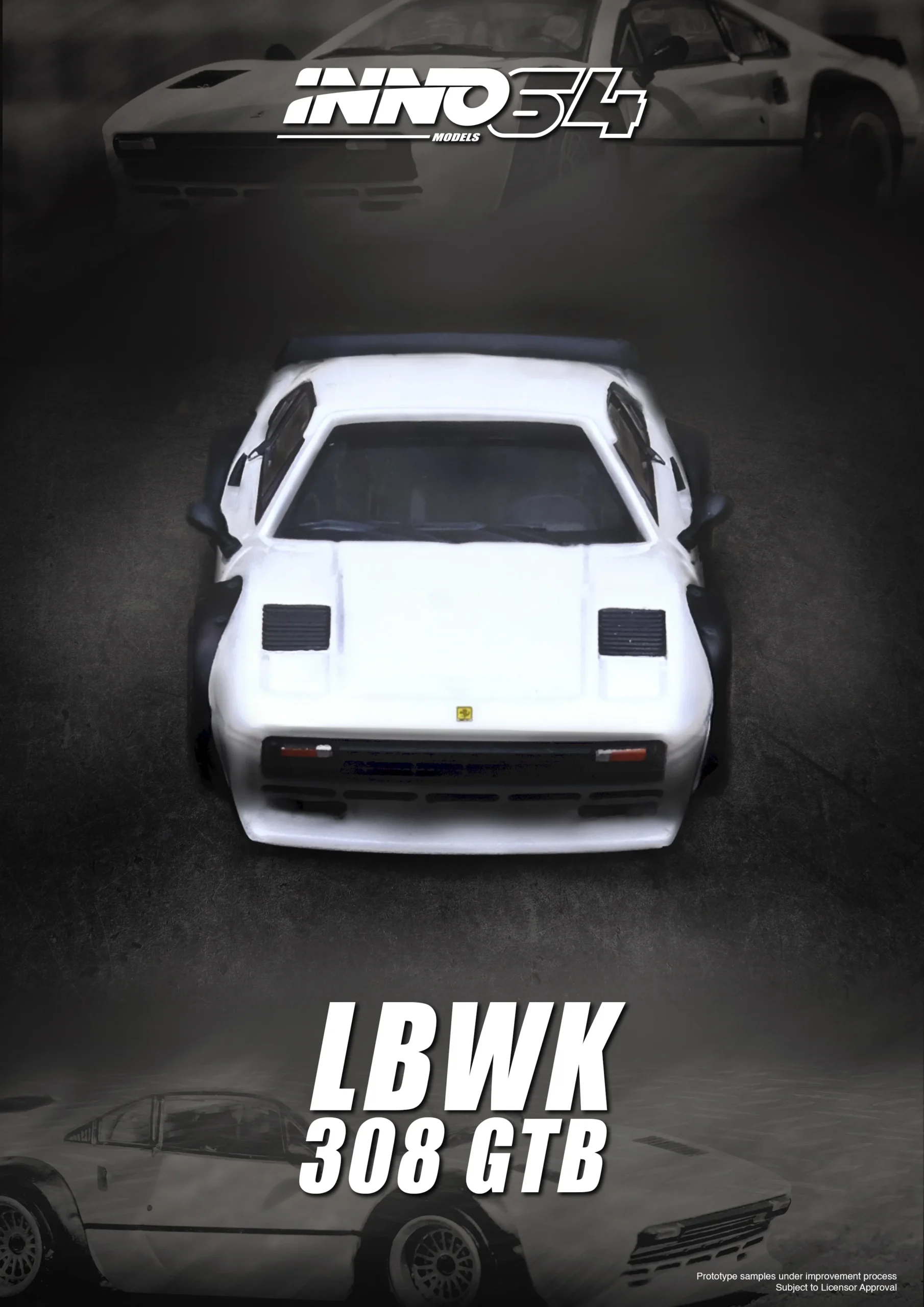 INNO64 1/64 LBWK 308 GTB IN WHITE - Image 3
