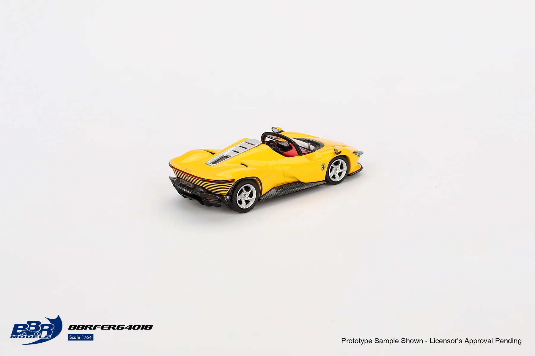 BBRFER64018 BBR Model 1:64 Ferrari Daytona SP3 Giallo Modena - Image 3