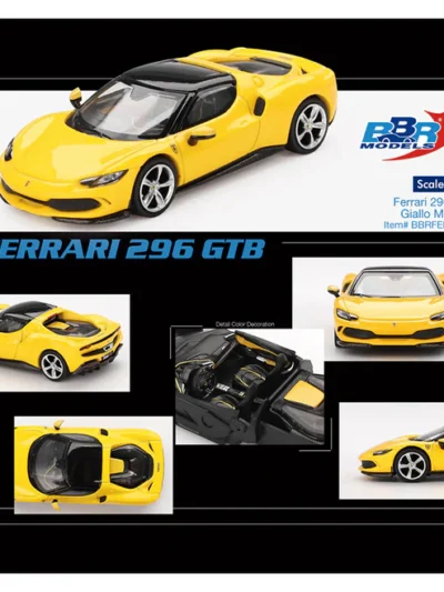 BBRFER64005 BBR Models 1:64 Ferrari 296 GTB Giallo Modena Yellow Limited Edition doha