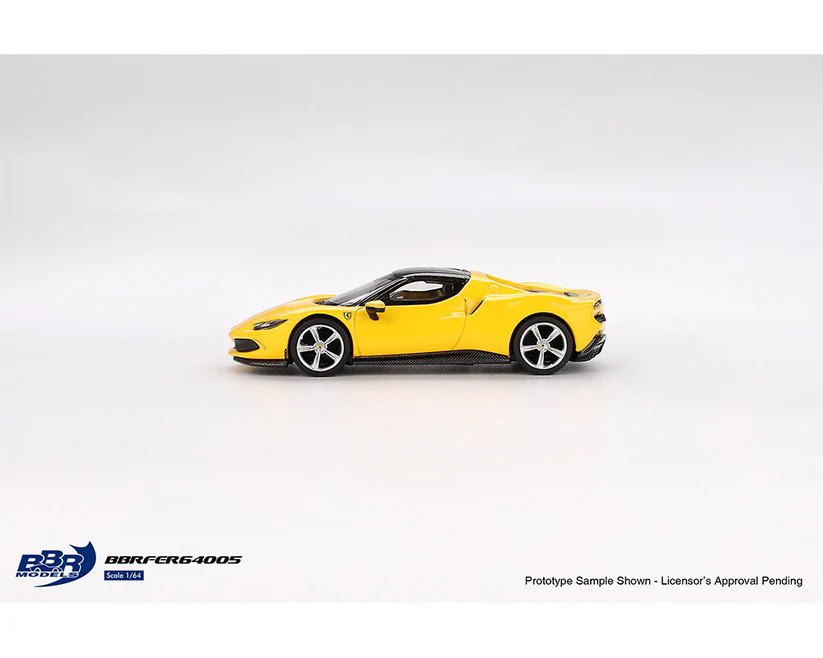 BBRFER64005 BBR Models 1:64 Ferrari 296 GTB Giallo Modena Yellow Limited Edition - Image 4