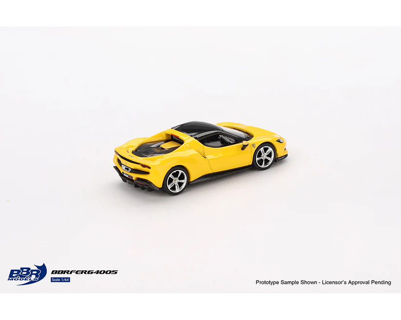 BBRFER64005 BBR Models 1:64 Ferrari 296 GTB Giallo Modena Yellow Limited Edition - Image 3