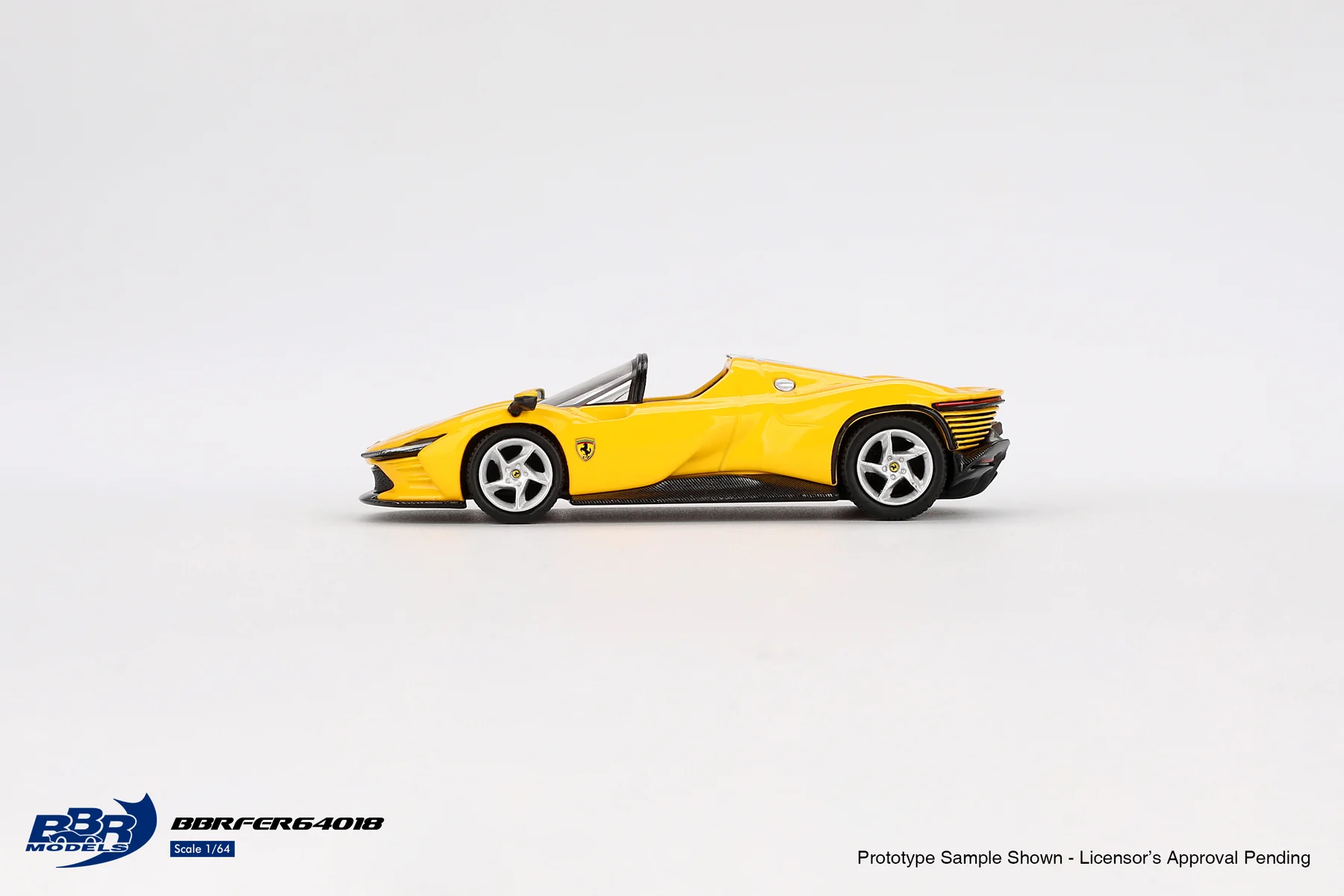 BBRFER64018 BBR Model 1:64 Ferrari Daytona SP3 Giallo Modena - Image 2