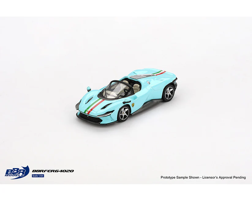BBRFER64020 BBR Models 1:64 Ferrari Daytona SP3 Light Blue Limited Edition