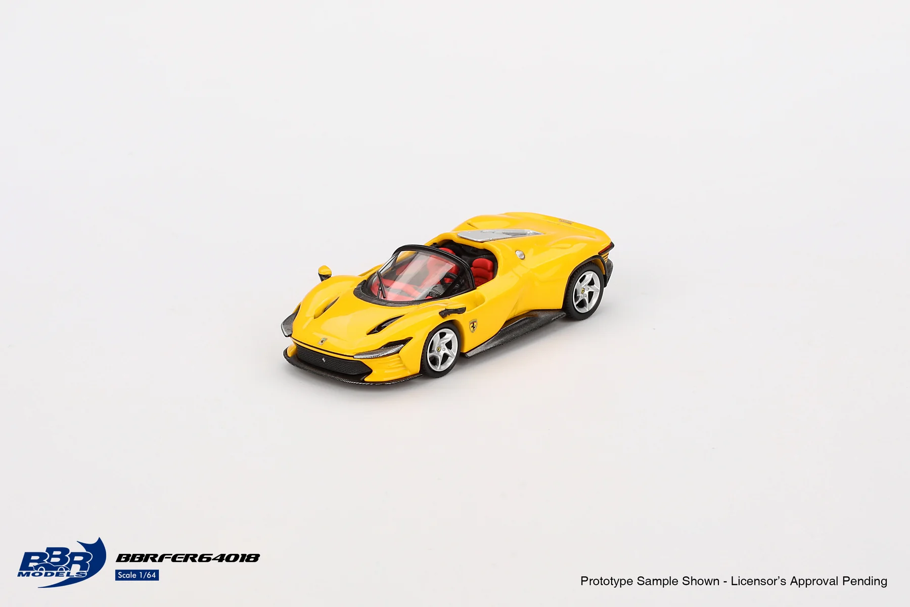 BBRFER64018 BBR Model 1:64 Ferrari Daytona SP3 Giallo Modena