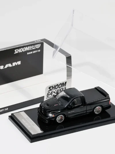 GCD x SHOOM64 164 Dodge 2003 RAM SRT-10 Black (LHD) SHOOM-103-003