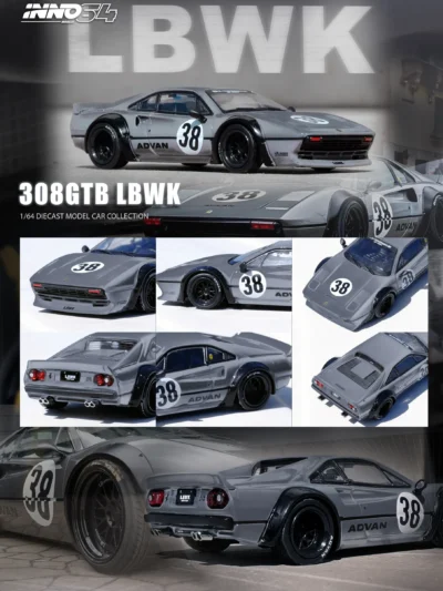 INNO64 1/64 Ferrari 308 GTB Liberty Walk in Grey