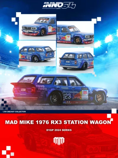 INNO64 164 MAD MIKE 1976 Mazda RX3 Station Wagon - DIGP 2024 Series