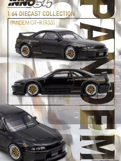 INNO64 1:64 Nissan Skyline GT-R (BCNR33) PANDEM in Black