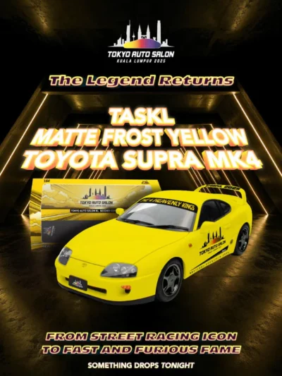 INNO64 Matte Frost Yellow Toyota Supra MK4 2025 Tokyo Auto Salon TAS KL