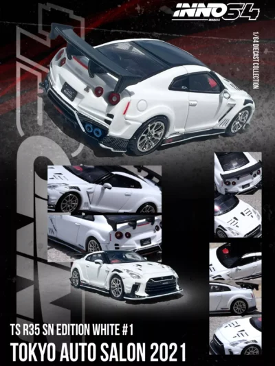 INNO64 NISSAN GT-R (R35) "TOP SECRET" TOKYO AUTO SALON 2021 - WHITE