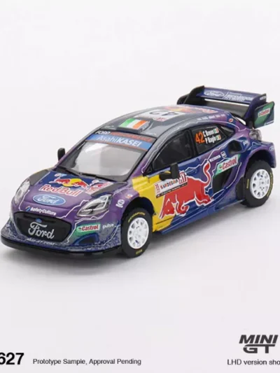 MINI GT MGT00627 164 Ford Puma Rally1 #42 M-Sport Ford WRT 2022 Rally Italia Sardegna 2nd Place
