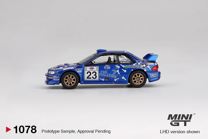 MINI GT MGT01078 164 Subaru Impreza WRC99 #23 2000 Acropolis Rally