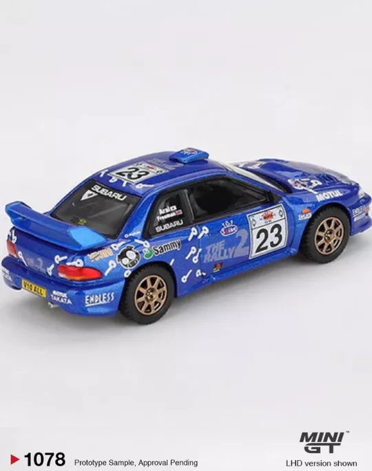 MINI GT MGT01078 1:64 Subaru Impreza WRC99 #23 2000 Acropolis Rally - Image 2