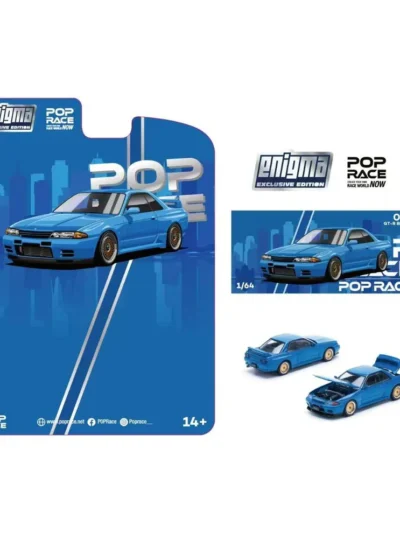 POPRACE x Enigma PRE009 1/64 Skyline R32 GT-R Bayside Blue