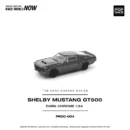 PRDC004 POP RACE 1:64 FORD SHELBY MUSTANG GT500 DARK CHROME